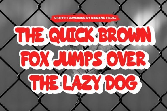 Graffiti Bomerang Font - Preview 3