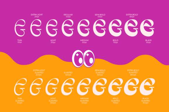 Hypne Pop Font PNG with transparent background - Preview 2