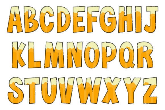 Ice Beer Font PNG with transparent background - Preview 1
