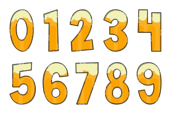 Ice Beer Font PNG with transparent background - Preview 3