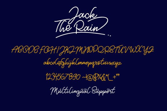 Jack the Rain Font - Preview 1