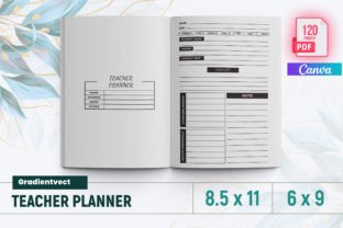 (KDP) Teacher Planner Canva Graphic by gradientvect · Creative Fabrica