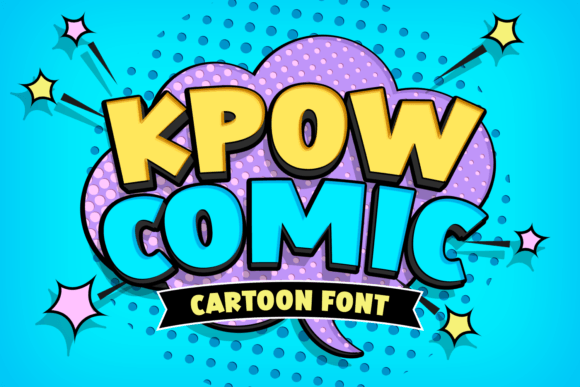 Kpow Comic Font by Creative Fabrica Fonts · Creative Fabrica font preview