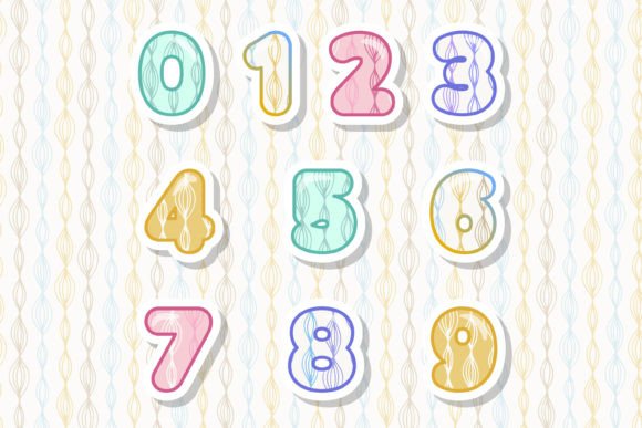 Linear Twist Font PNG with transparent background - Preview 2