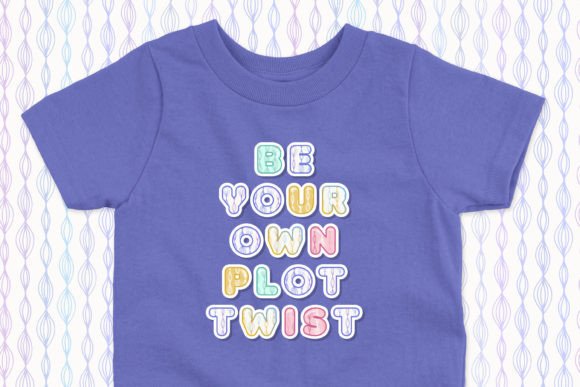 Linear Twist Font PNG with transparent background - Preview 3