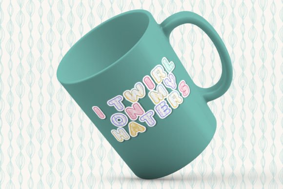 Linear Twist Font PNG with transparent background - Preview 4