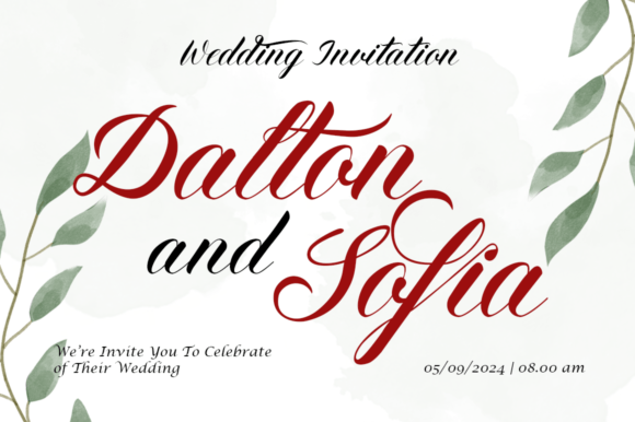 Loving Night Font PNG with transparent background - Preview 2