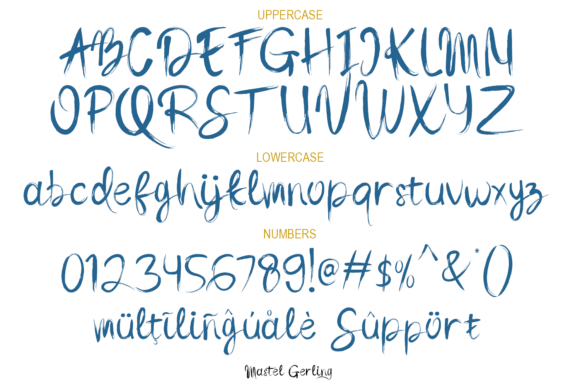 Mastel Gerling Font font preview - 4