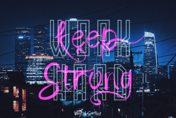 Mastel Gerling Font font preview - 5