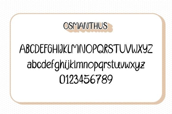 Osmanthus Font PNG with transparent background - Preview 5