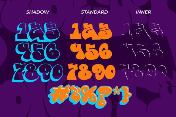 Roket Monster Font PNG with transparent background - Preview 2