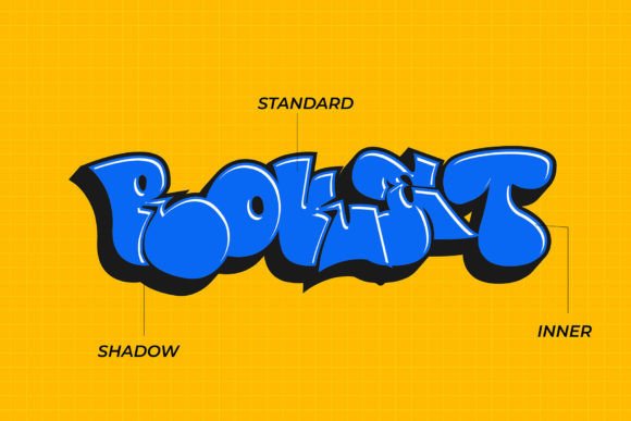 Roket Monster Font PNG with transparent background - Preview 3