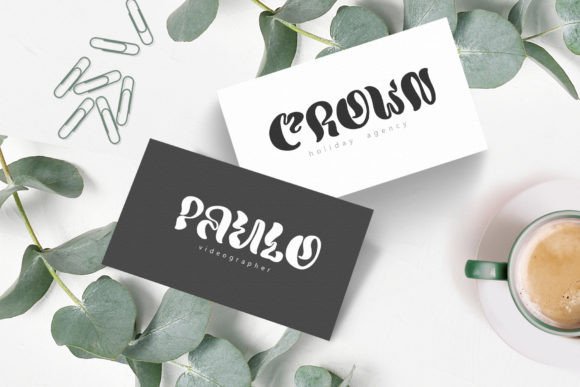 Round  Font PNG with transparent background - Preview 2