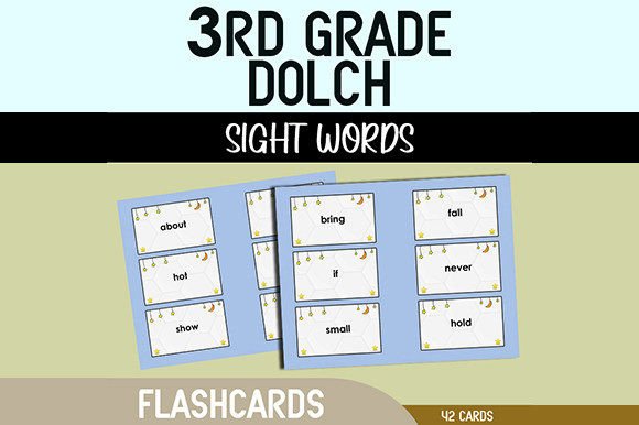 3rd Grade Sight Words Flashcards