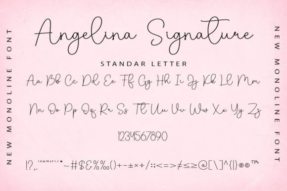 Angelina Signature Font - Preview 5