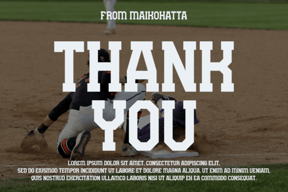Basebul Font - Preview 4