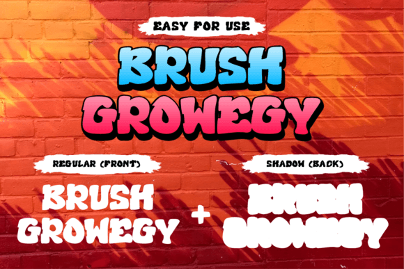 Brush Growegy Font - Preview 3