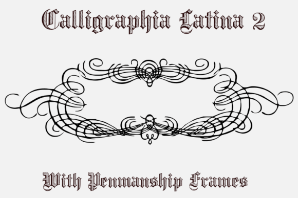 Calligraphia Latina 2 Font PNG with transparent background - Preview 1