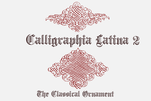 Calligraphia Latina 2 Font PNG with transparent background - Preview 3