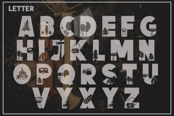 Camping Font - Preview 1