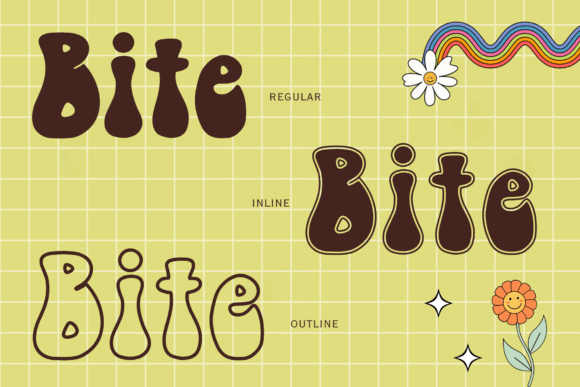 Funky Bite Font PNG with transparent background - Preview 6