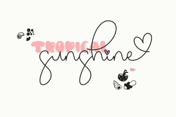 Girls Summer Font - Preview 1