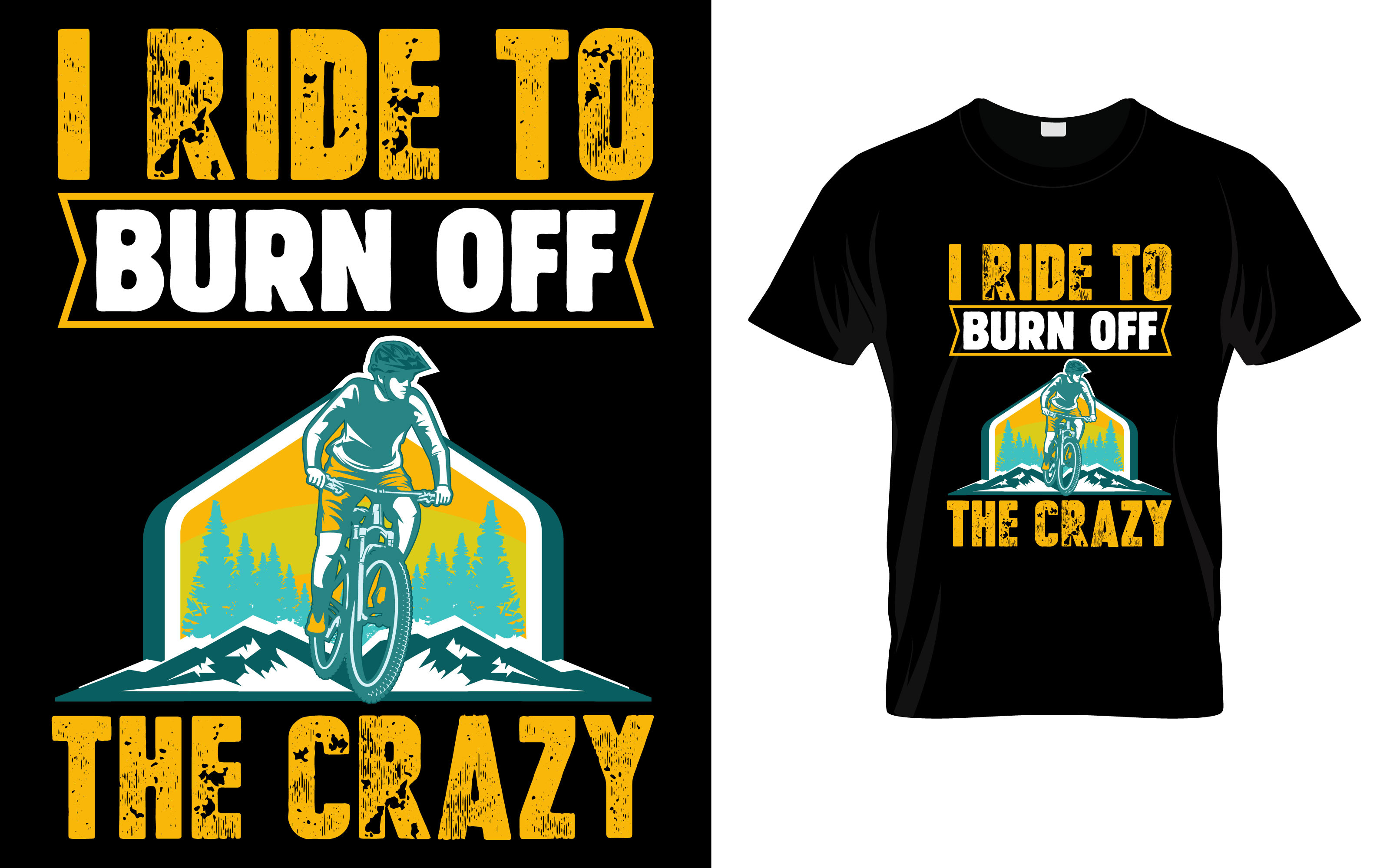 I Ride to Burn off the Crazy Graphic by Art Leaf Digital · Creative Fabrica