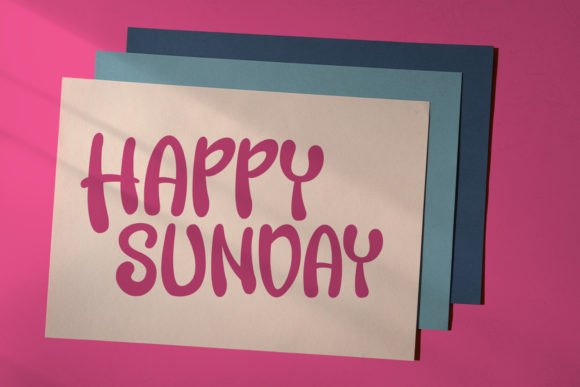 Juicy Sunday Font font preview - 2