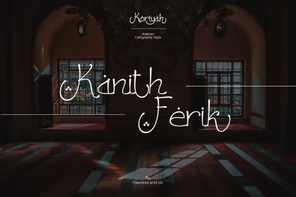 Koriyah Font PNG with transparent background - Preview 2