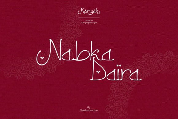 Koriyah Font PNG with transparent background - Preview 3