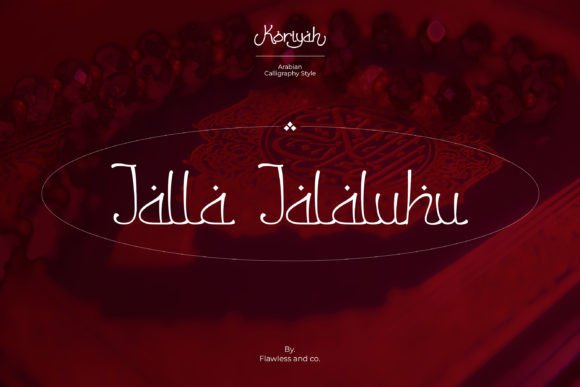 Koriyah Font PNG with transparent background - Preview 4