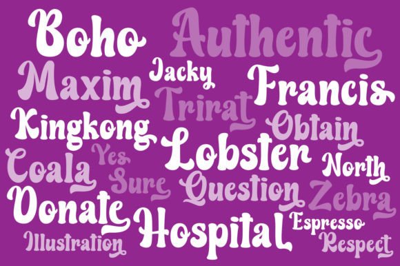 Love Bohemian Font PNG with transparent background - Preview 1