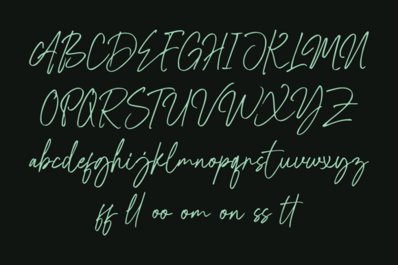 Melampah Font PNG with transparent background - Preview 4