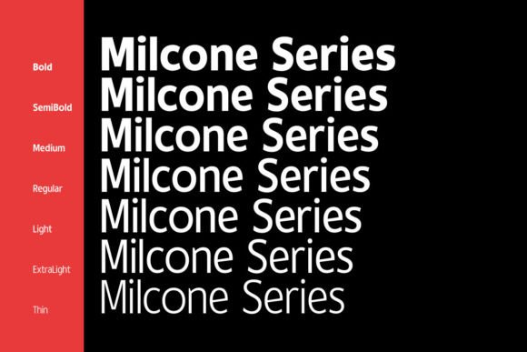 Milcone Font font preview - 5