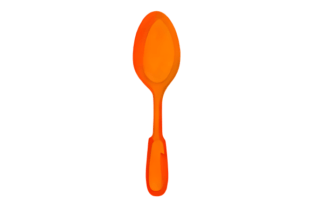 Orange Spoon SVG Cut file by Creative Fabrica Crafts · Creative Fabrica