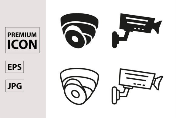 Security Camera Icon Set