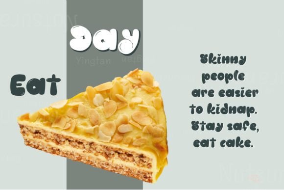 Almond Fornt Font PNG with transparent background - Preview 5