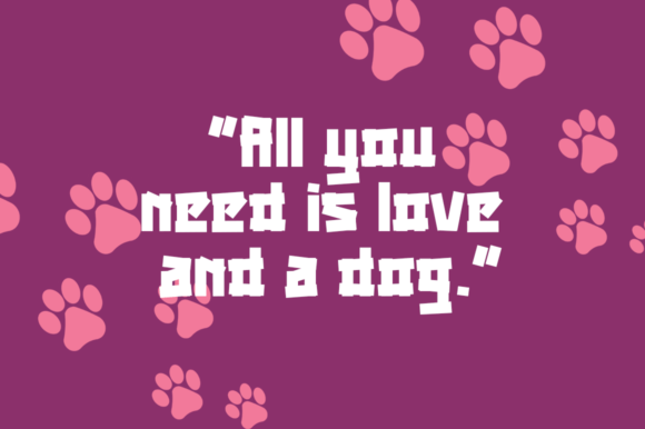 Black Dogie Font - Preview 1