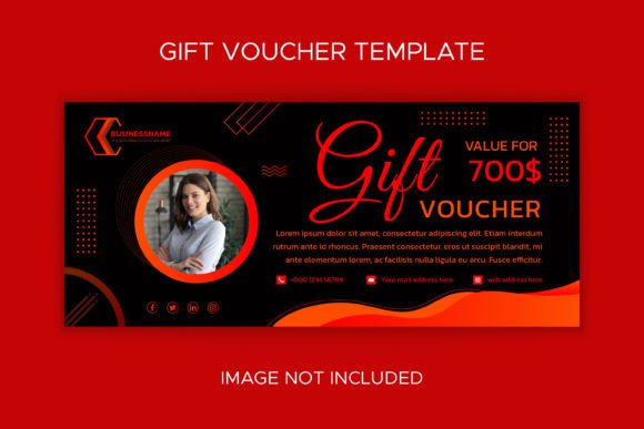 Business Geometric Gift Voucher Template