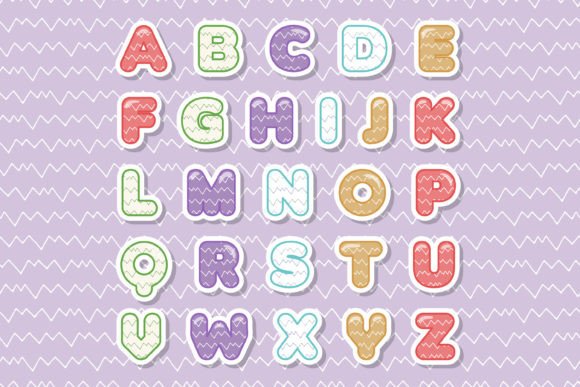 Cute Zigzag Font - Preview 1