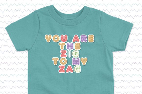 Cute Zigzag Font - Preview 3