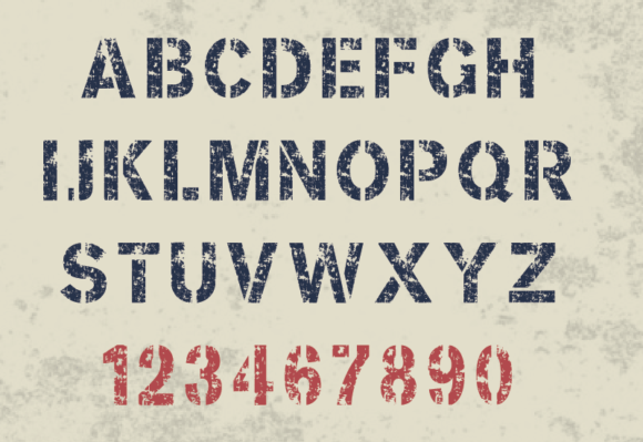 Hard Grunge Font PNG with transparent background - Preview 2