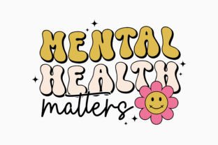 Mental Health Matters Retro Svg Graphic by Svg Box · Creative Fabrica
