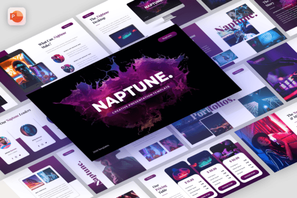 Preview of Naptune - Creative Business PowerPoint PowerPoint template