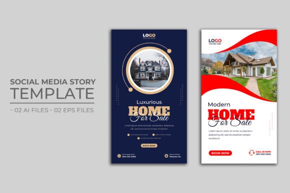 Preview of Real Estate Social Media Story Template real estate social media template