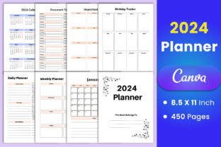 2024 Planner Canva Interior Graphic by munjixpro · Creative Fabrica