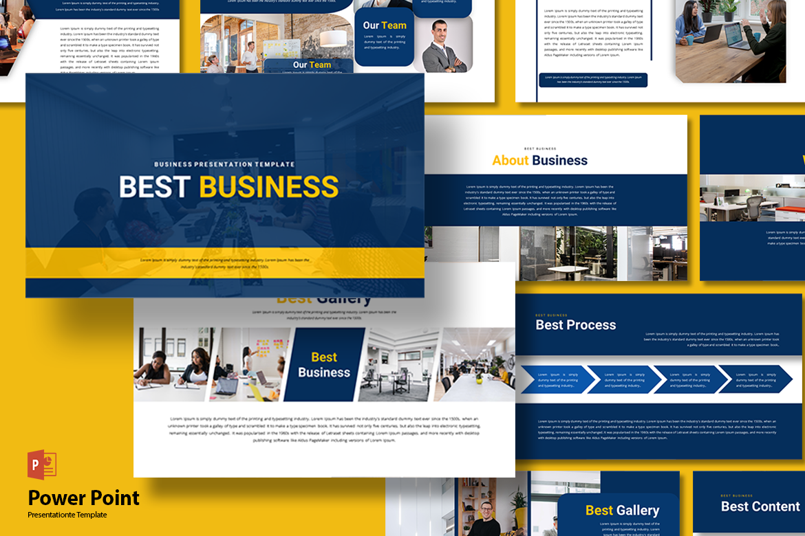 Best Business - PowerPoint Template Graphic by qrdesignstd · Creative ...