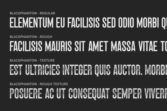 Black Phantom Font - Preview 5