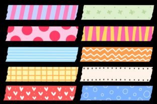 Cute Washi Tape Clipart Graphic by MinMin · Creative Fabrica