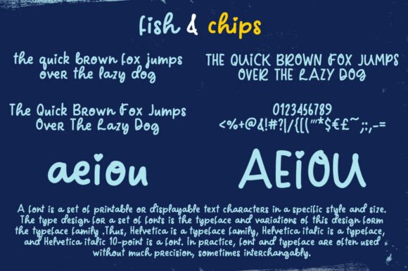 Fish and Chips Font - Preview 1